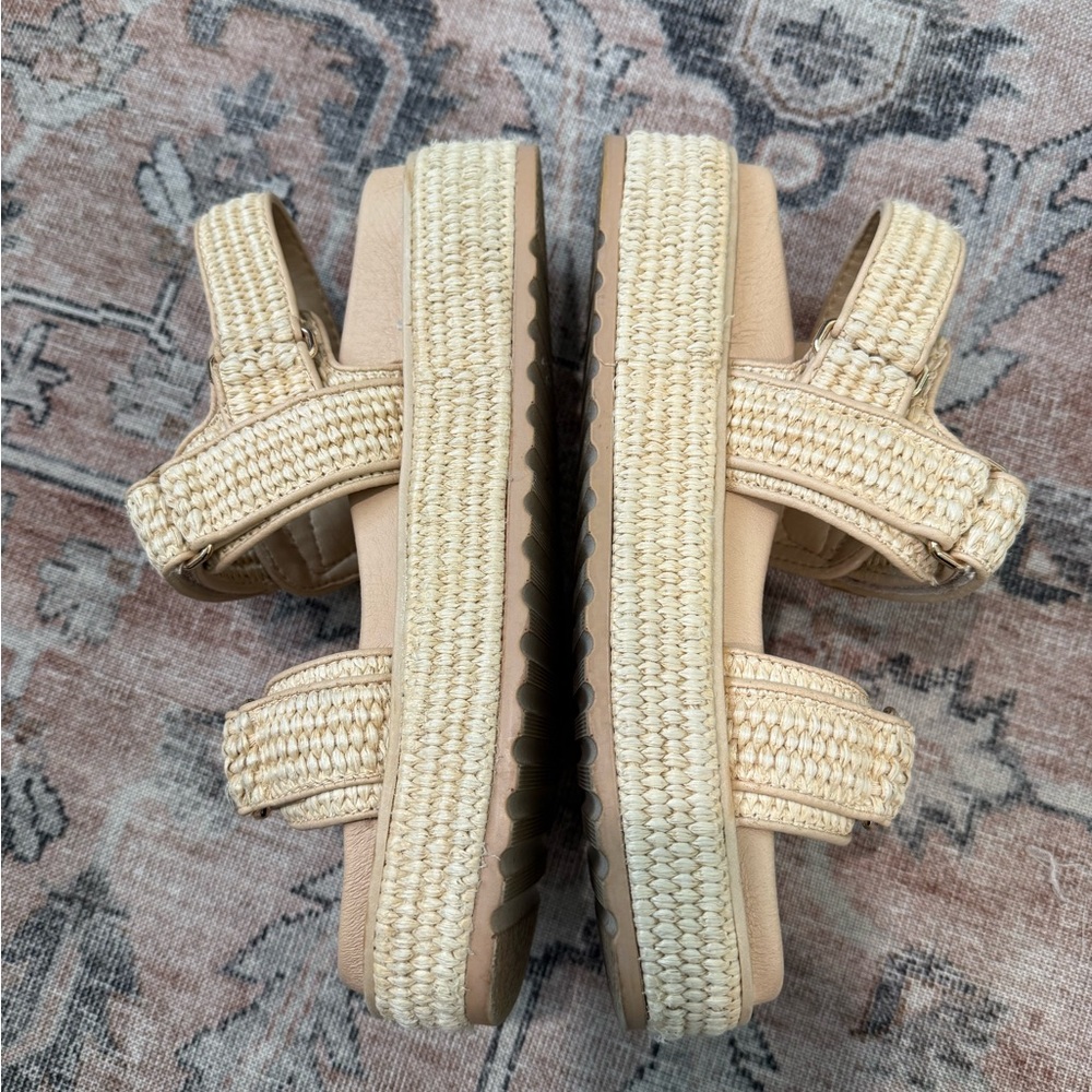 Steve Madden Bigmona Raffia Platform Sandal - Picture 6 of 12